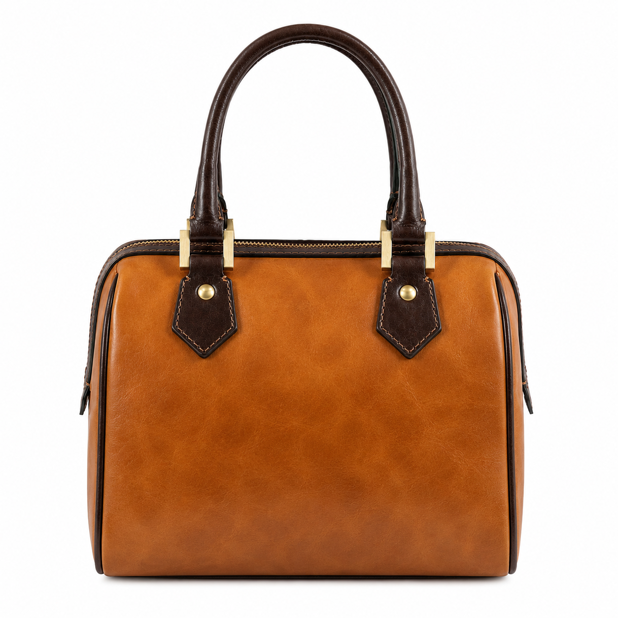Bagmo Women's Tan Brown Top Handle Handbag