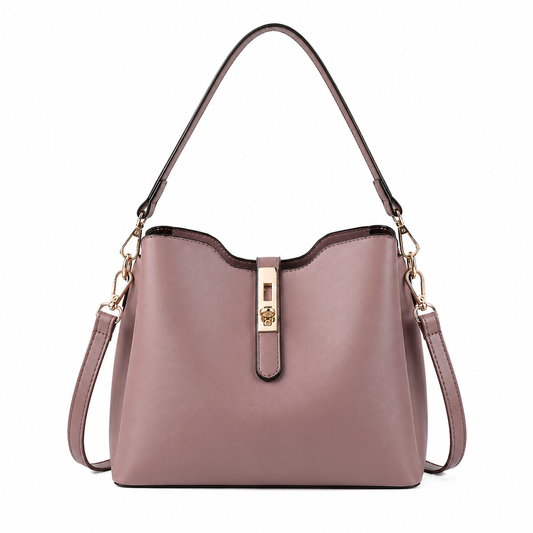 Bagmo Women's Dusty Mauve Top Handle Shoulder Bag