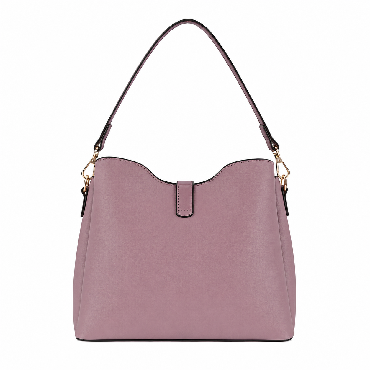Bagmo Women's Dusty Mauve Top Handle Shoulder Bag